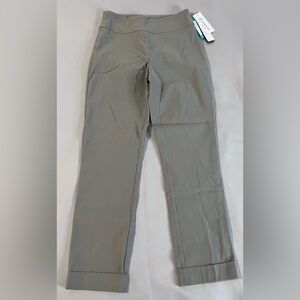New Tribal Women's Flatten It Pull-On Pants Gray‎ Stretch Comfy  Size 2 NWT